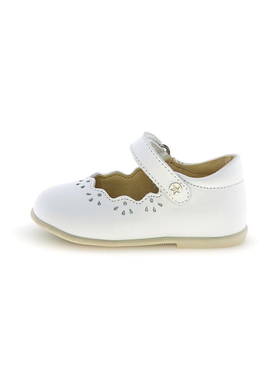 Naturino Ballerina Olya Calf Bianco Bambina