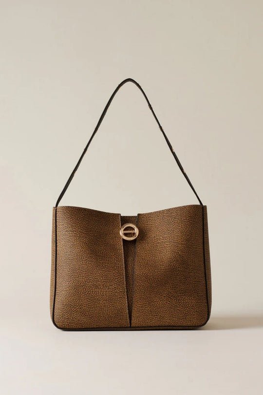 Borbonese Borsa Secchiello Naturale Donna