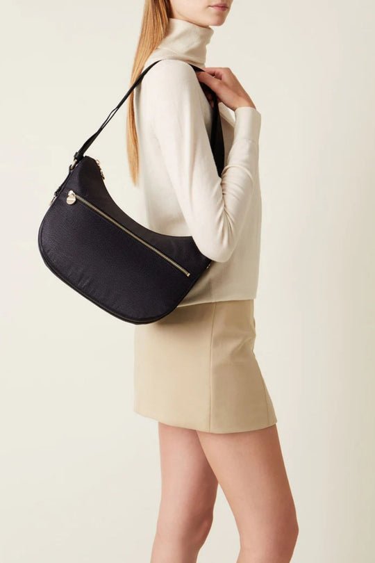 Borbonese Luna Bag Small Nero Donna