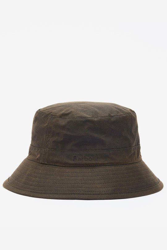 Barbour Wax Bucket Hat Verde Uomo