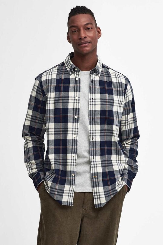 Barbour Edgar Tailored Shirt Blu Uomo