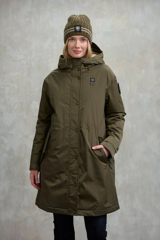 Blauer Piumino Cappuccio Marmotta Donna