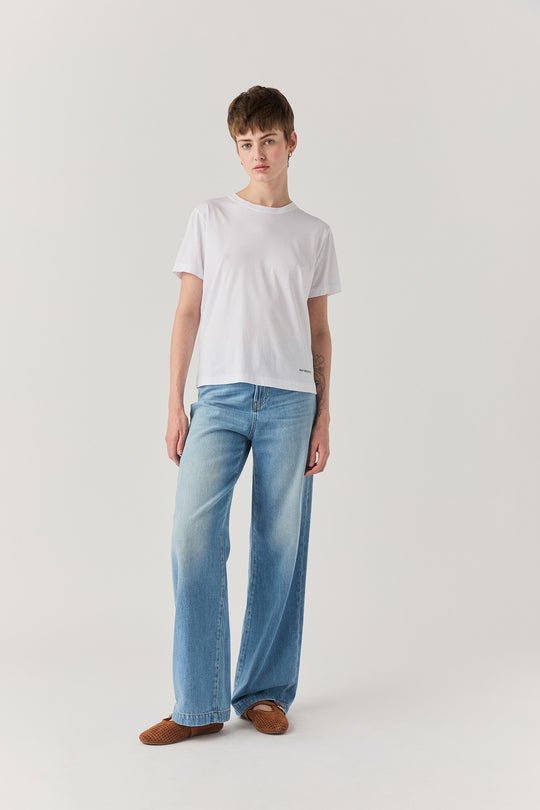 Roy Roger's T-shirt Pima Jersey Bianco Donna